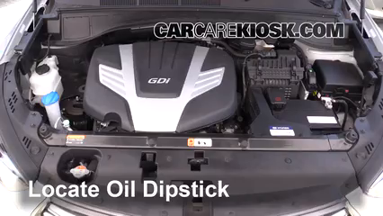 2017 Hyundai Santa Fe SE 3.3L V6 Oil Check Oil Level